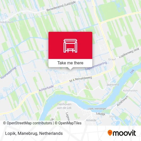Lopik, Manebrug map