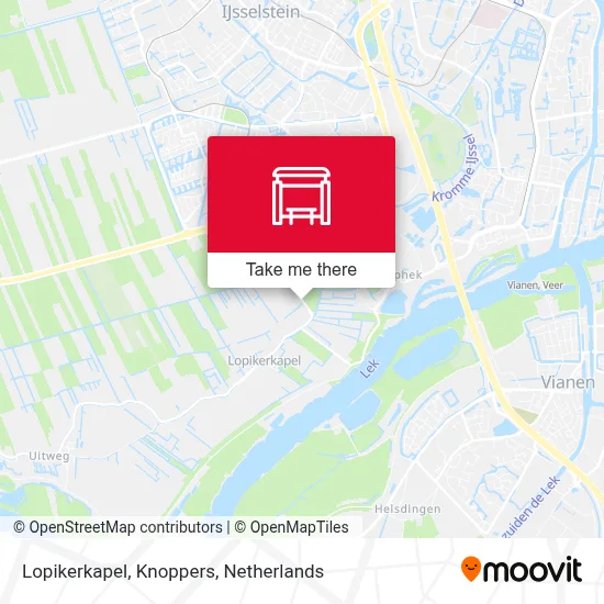Lopikerkapel, Knoppers map