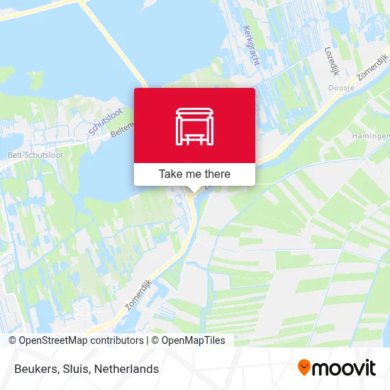 Beukers, Sluis map