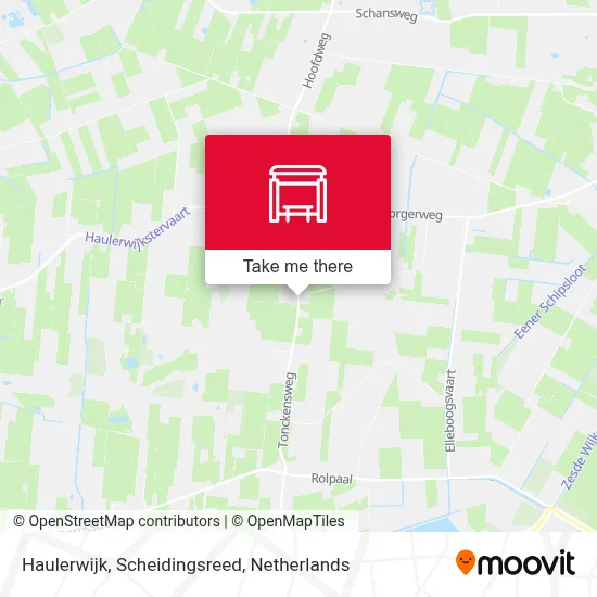 Haulerwijk, Scheidingsreed map