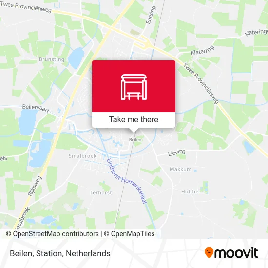 Beilen, Station map
