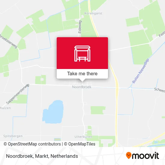 Noordbroek, Markt map
