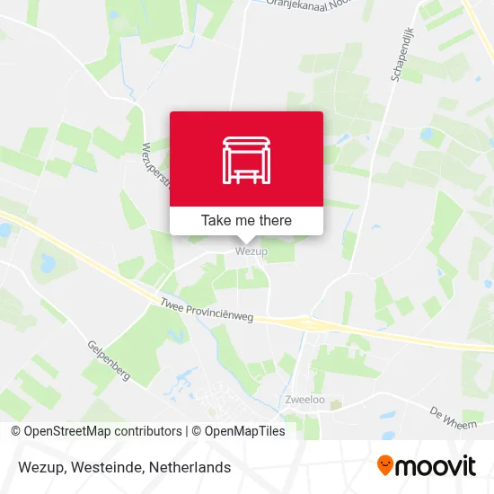 Wezup, Westeinde map