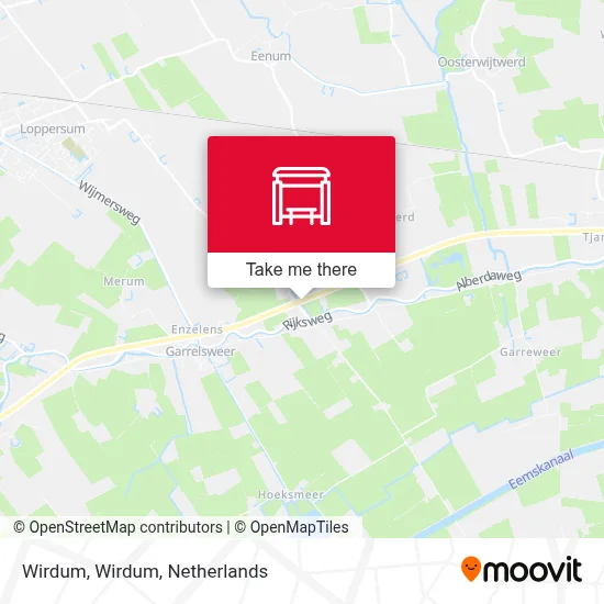 Wirdum, Wirdum Karte