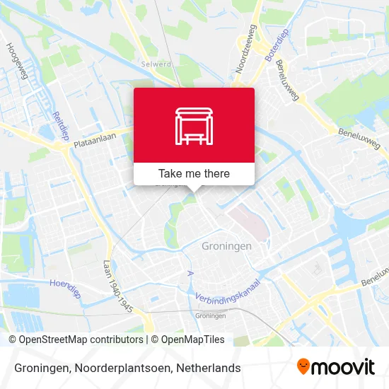 Groningen, Noorderplantsoen map