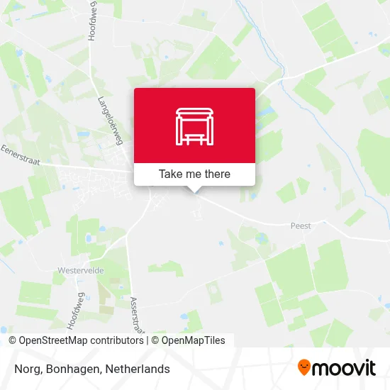 Norg, Bonhagen map