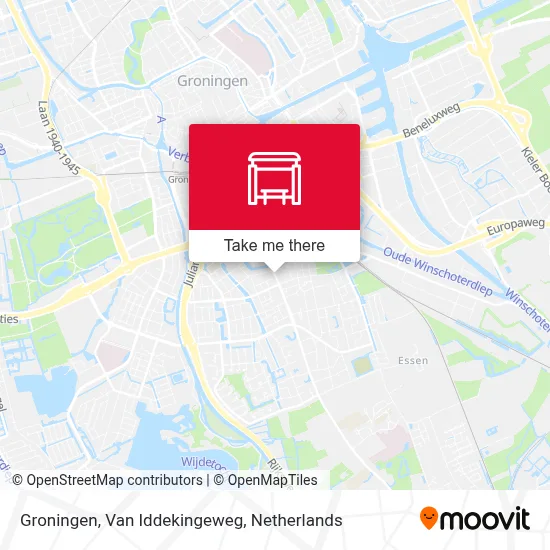 Groningen, Van Iddekingeweg map