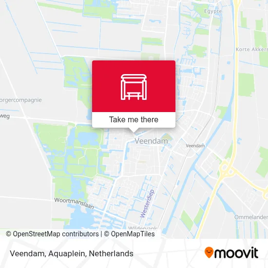 Veendam, Aquaplein map