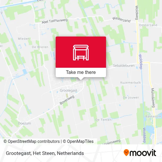 Grootegast, Het Steen map