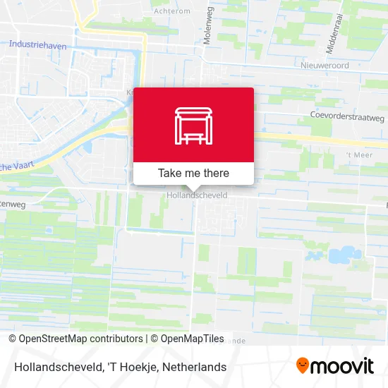 Hollandscheveld, 'T Hoekje map
