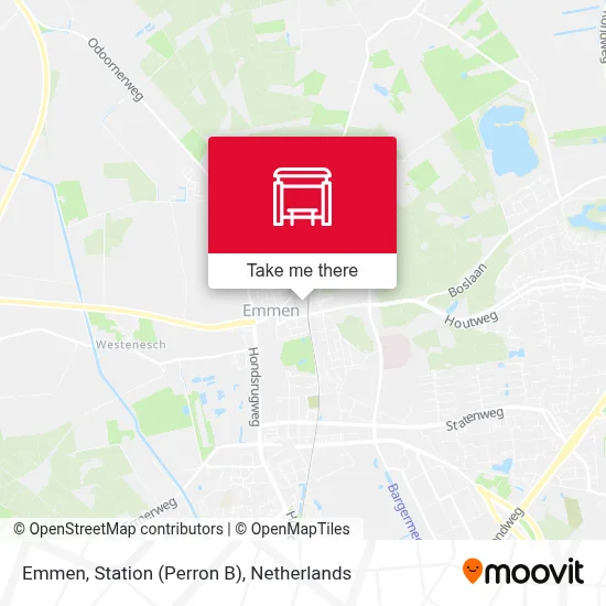 Emmen, Station (Perron B) map
