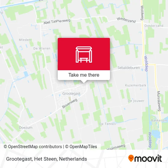 Grootegast, Het Steen map