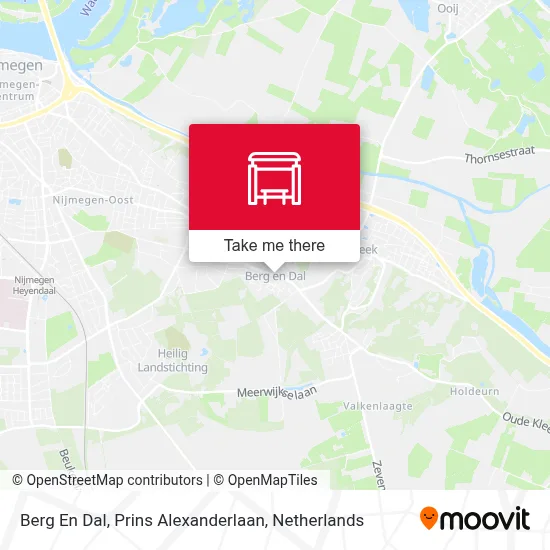Berg En Dal, Prins Alexanderlaan map