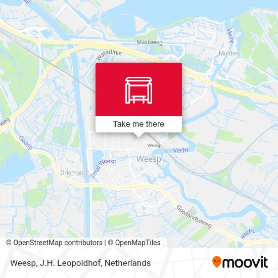Weesp, J.H. Leopoldhof map