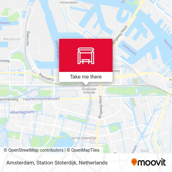 Amsterdam, Station Sloterdijk map
