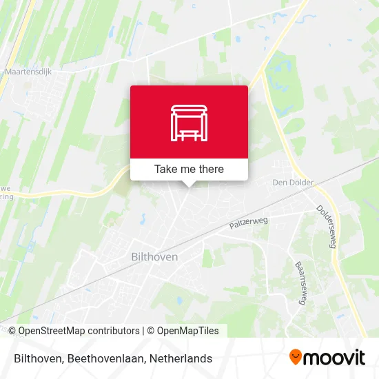 Bilthoven, Beethovenlaan map
