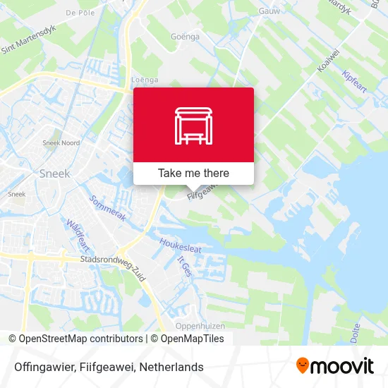 Offingawier, Fiifgeawei map
