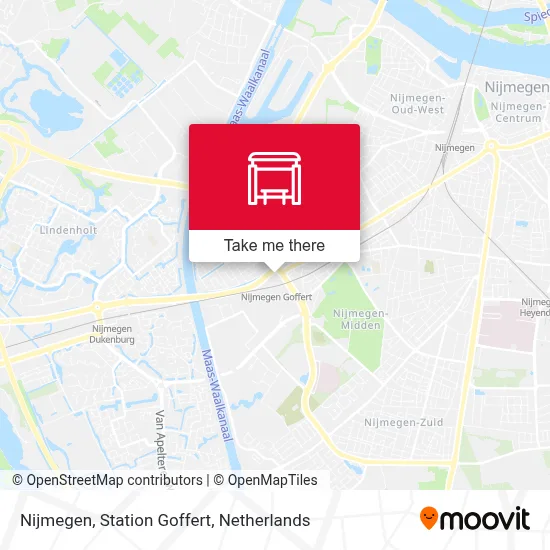 Nijmegen, Station Goffert map