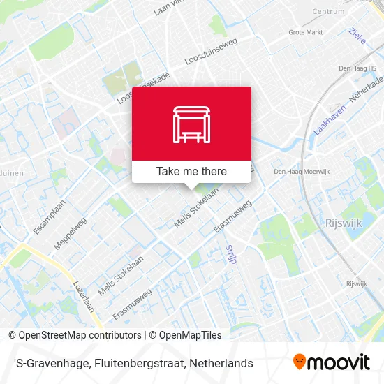 'S-Gravenhage, Fluitenbergstraat map