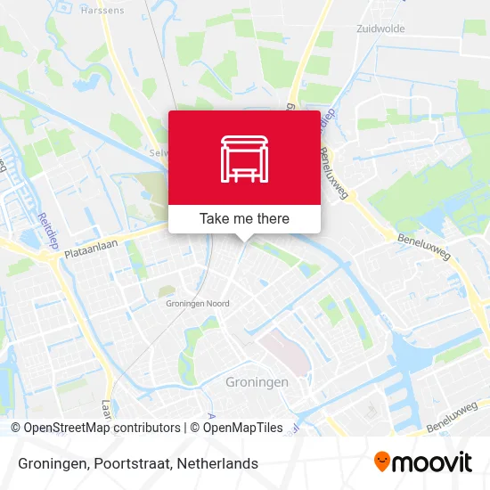 Groningen, Poortstraat map