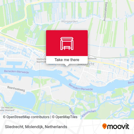 Sliedrecht, Molendijk Karte