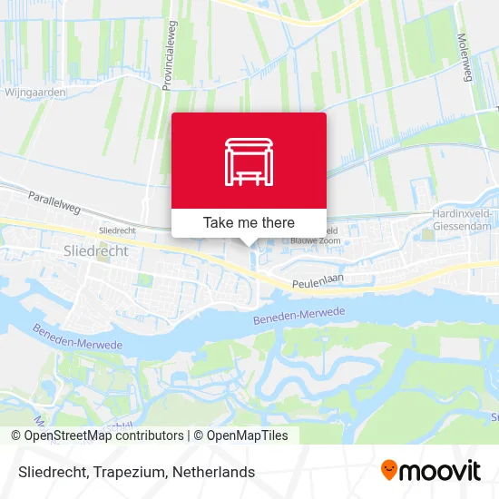Sliedrecht, Trapezium Karte
