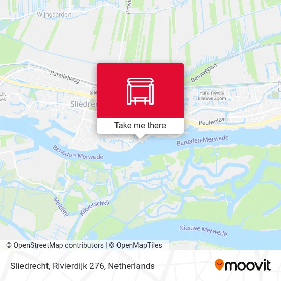 Sliedrecht, Rivierdijk 276 map