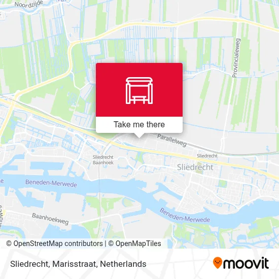 Sliedrecht, Marisstraat Karte