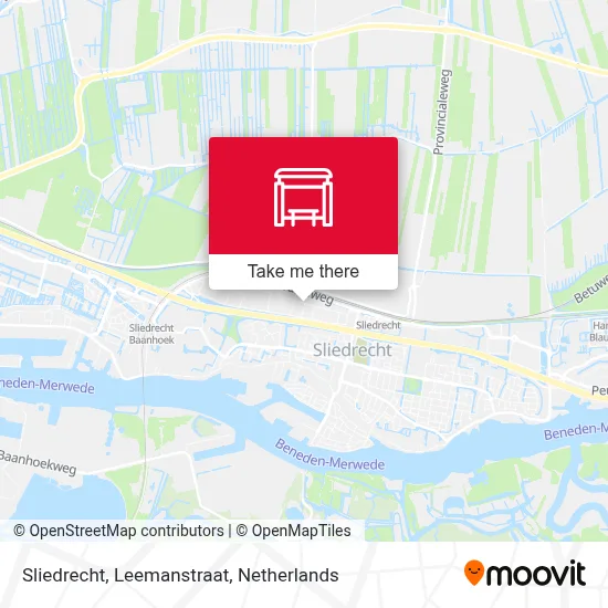 Sliedrecht, Leemanstraat Karte