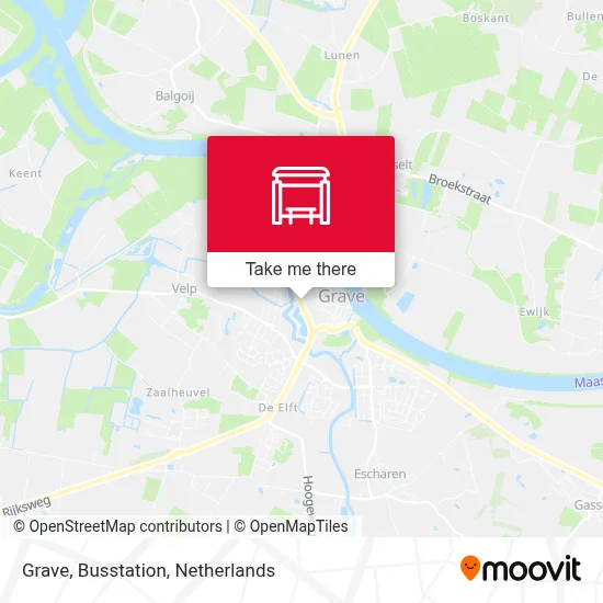Grave, Busstation map