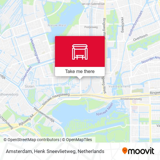 Amsterdam, Henk Sneevlietweg Karte