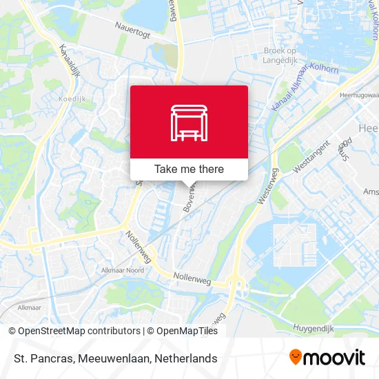 St. Pancras, Meeuwenlaan Karte