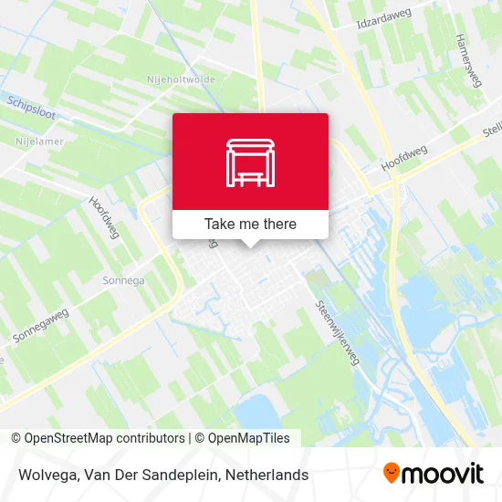 Wolvega, Van Der Sandeplein Karte
