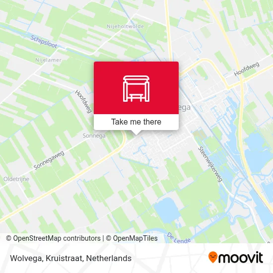 Wolvega, Kruistraat Karte