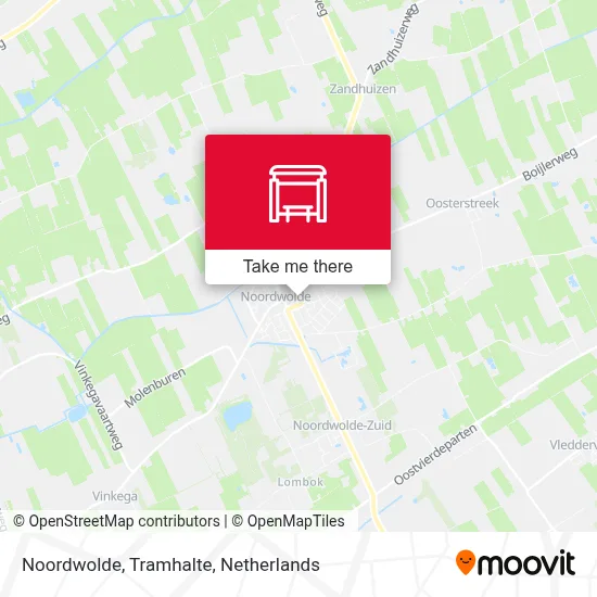 Noordwolde, Tramhalte map