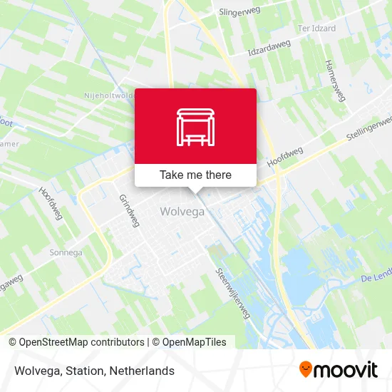 Wolvega, Station map