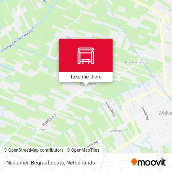 Nijelamer, Begraafplaats map