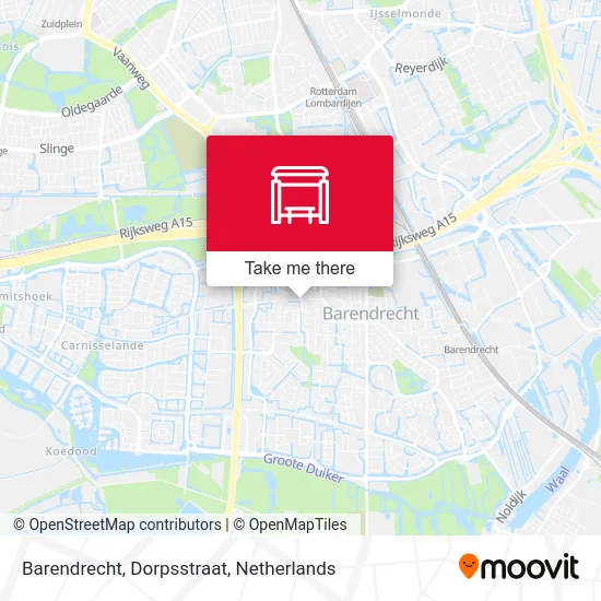 Barendrecht, Dorpsstraat Karte