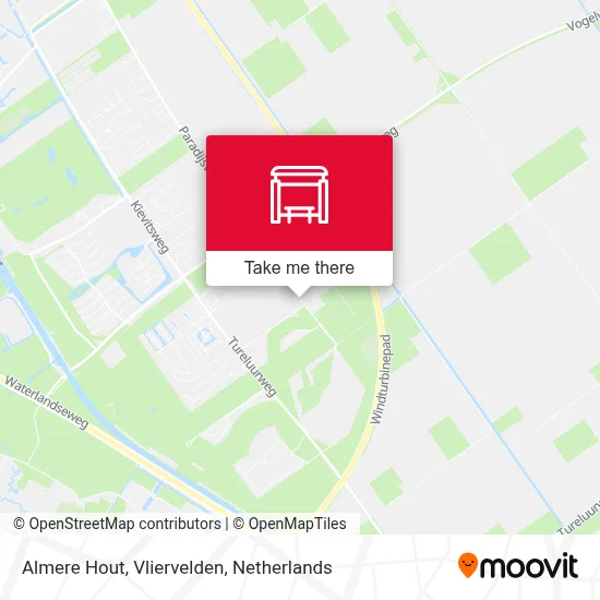 Almere Hout, Vliervelden map