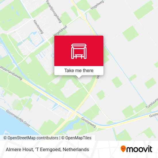 Almere Hout, 'T Eemgoed map