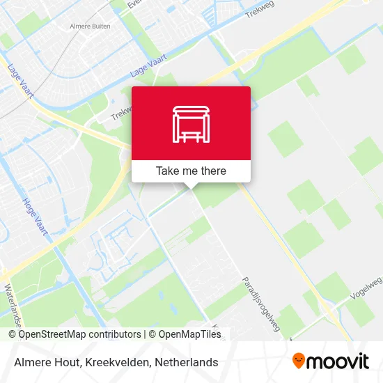 Almere Hout, Kreekvelden map