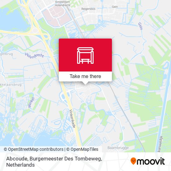 Abcoude, Burgemeester Des Tombeweg map