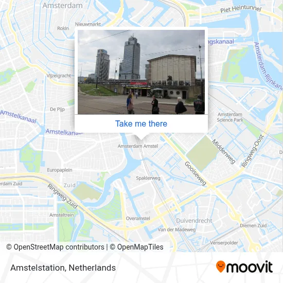 Amstelstation Karte
