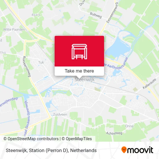 Steenwijk, Station (Perron D) map