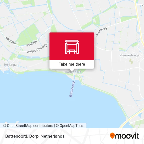 Battenoord, Dorp map
