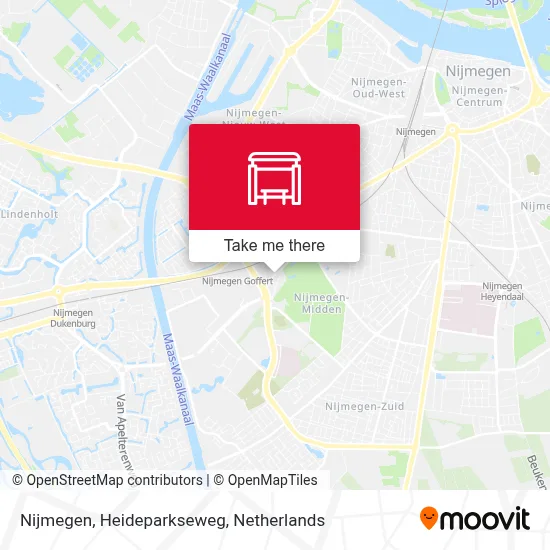 Nijmegen, Heideparkseweg map