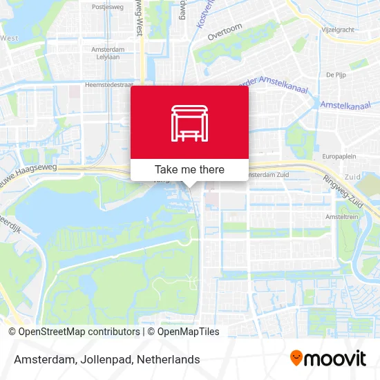 Amsterdam, Jollenpad Karte