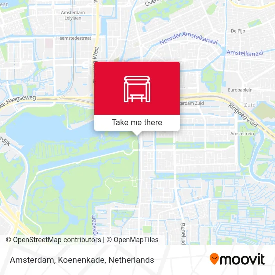 Amsterdam, Koenenkade Karte