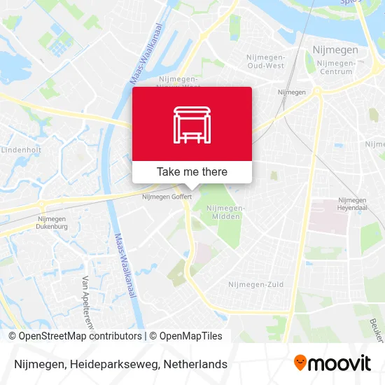 Nijmegen, Heideparkseweg map