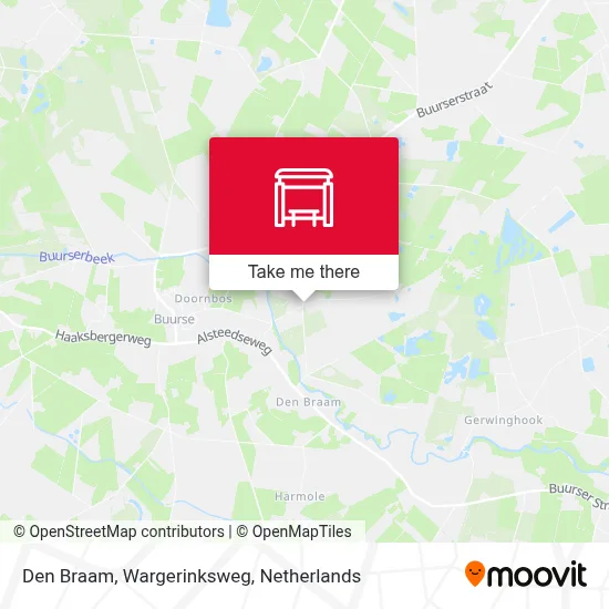Den Braam, Wargerinksweg map